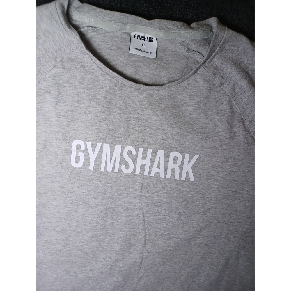 Gymshark Athletic Fit Short Sleeve Logo Training Shirt (Womens XL) Gray
